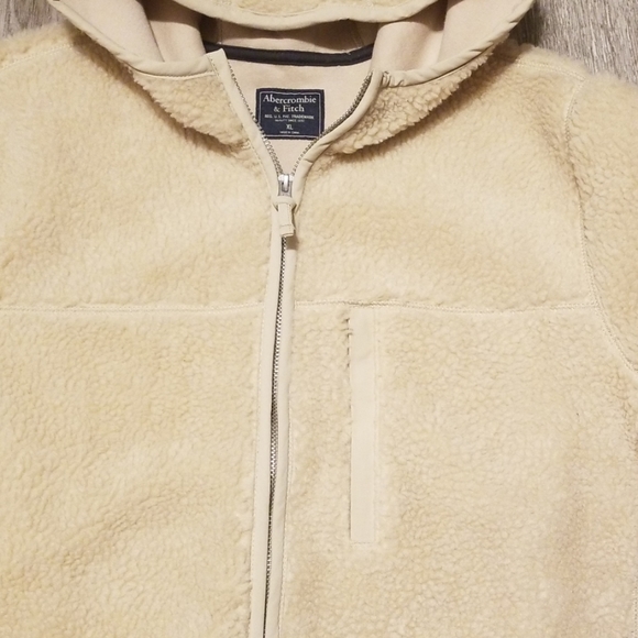 Abercrombie & fitch sherpa full zip hooded jacket - Picture 5 of 7